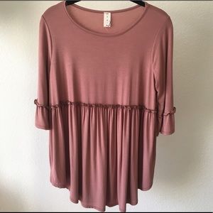 Pink Babydoll Style Top