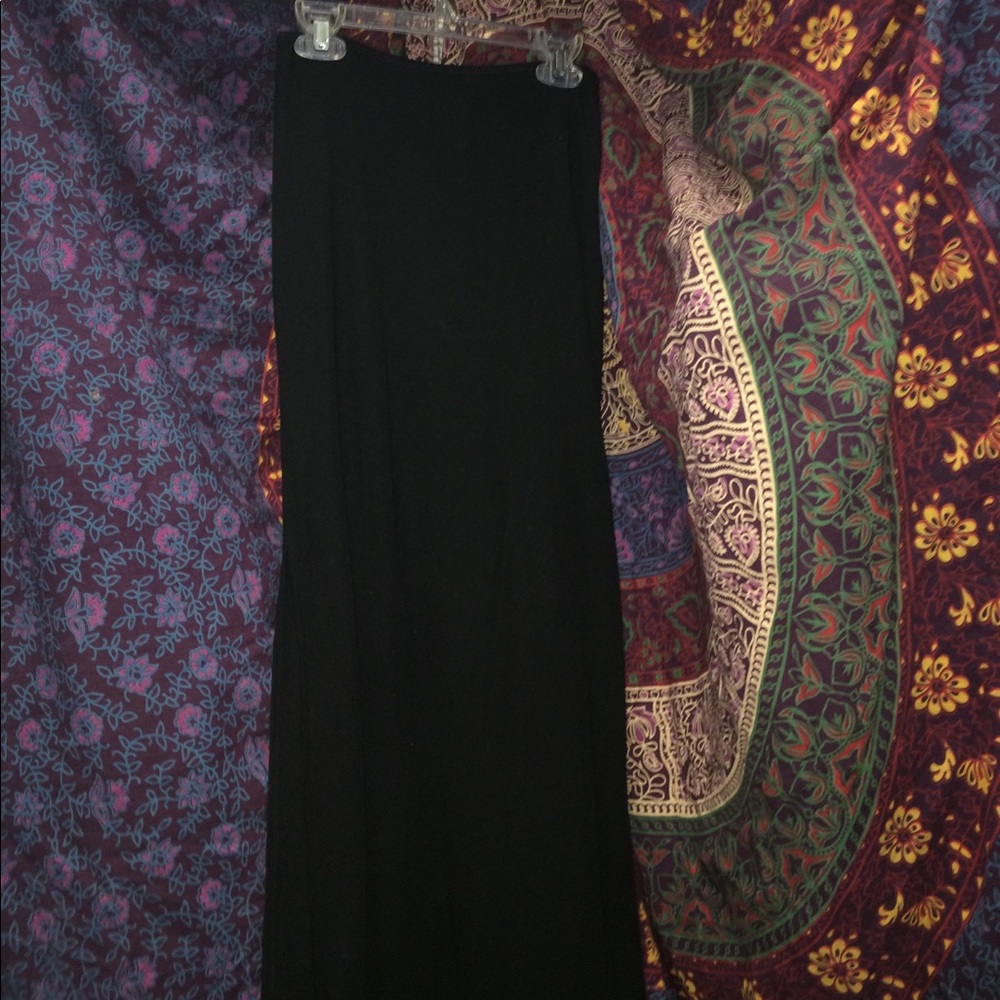 Sleek Black Maxi Skirt