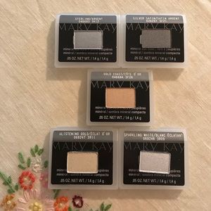 Mary Kay Silver and Gold Mineral Eye Color Bundle