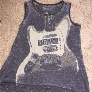 Gray Nirvana tank top. Size- L
