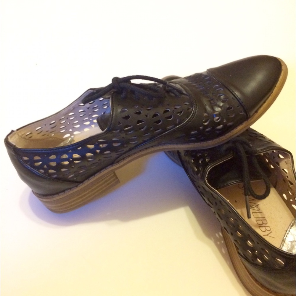 Black Laser Cut Shoe