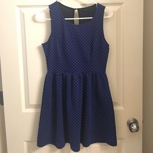 Forever 21 Blue & Black Mini Dress