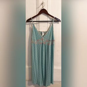 CUTE Polka Dot Floral Scallop Nightgown Pajamas