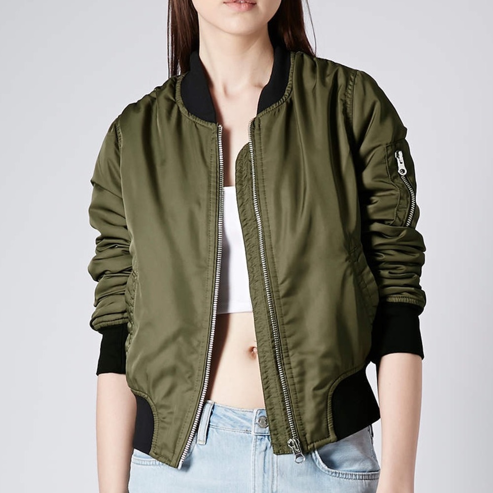 Topshop ultimate ma1 bomber jacket size 4