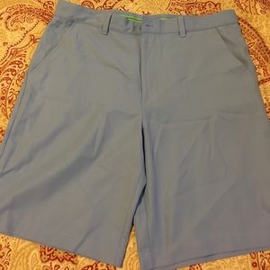 Men's blue golf shorts