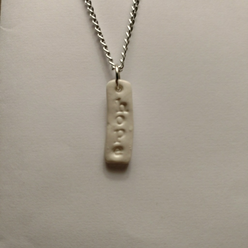 Custom made pendant and chain.