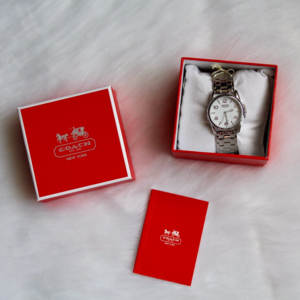 NWT Coach Watch Sydney Stainless w/ White Dial
