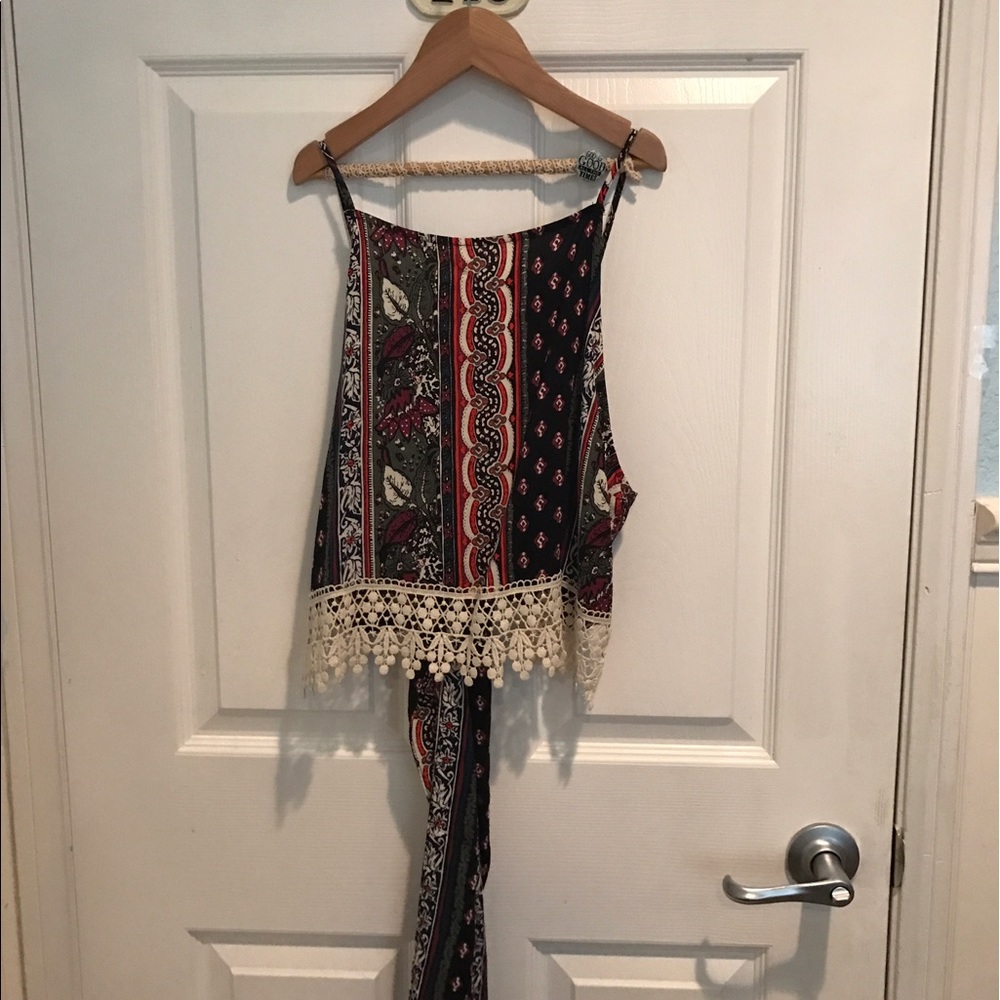 Abercrombie&fitch multi color crop top