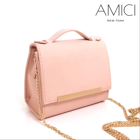 Amici Handbags - Amici New York Blush Crossbody/ Clutch