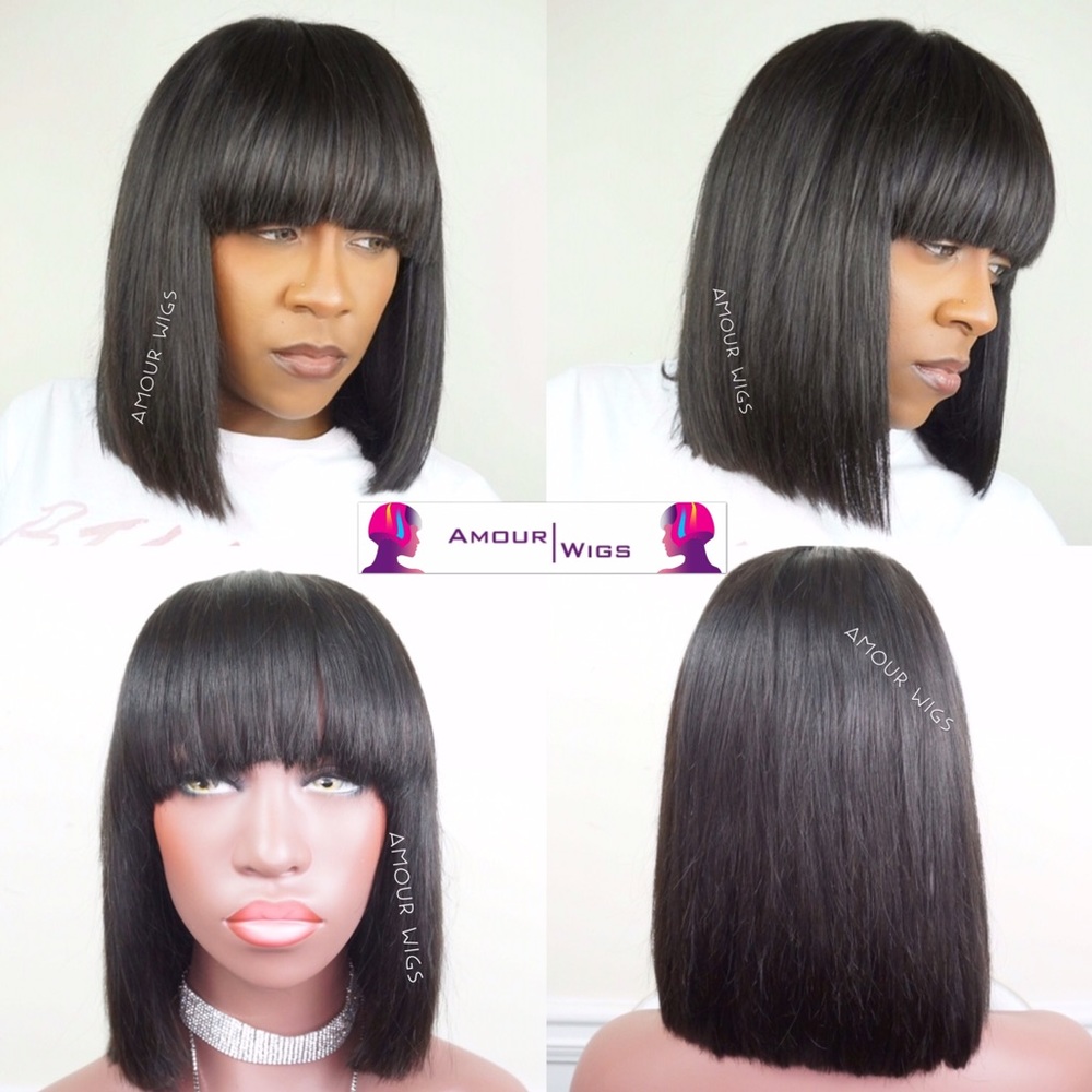 🆕READY TO SHIP BOB WITH BANGS CUSTOM WIG