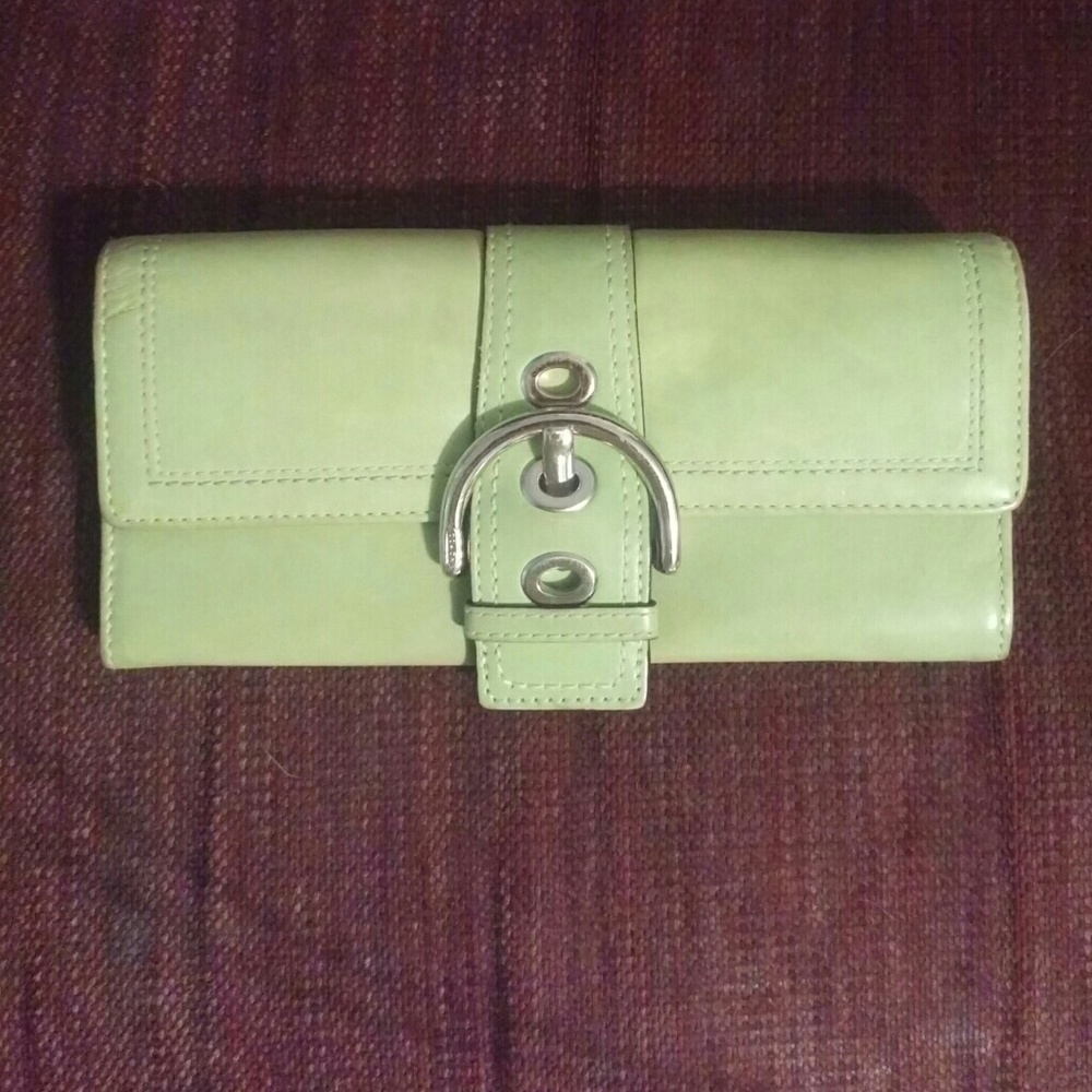 Coach Soho green wallet