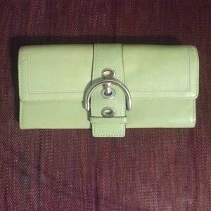 Coach Soho green wallet