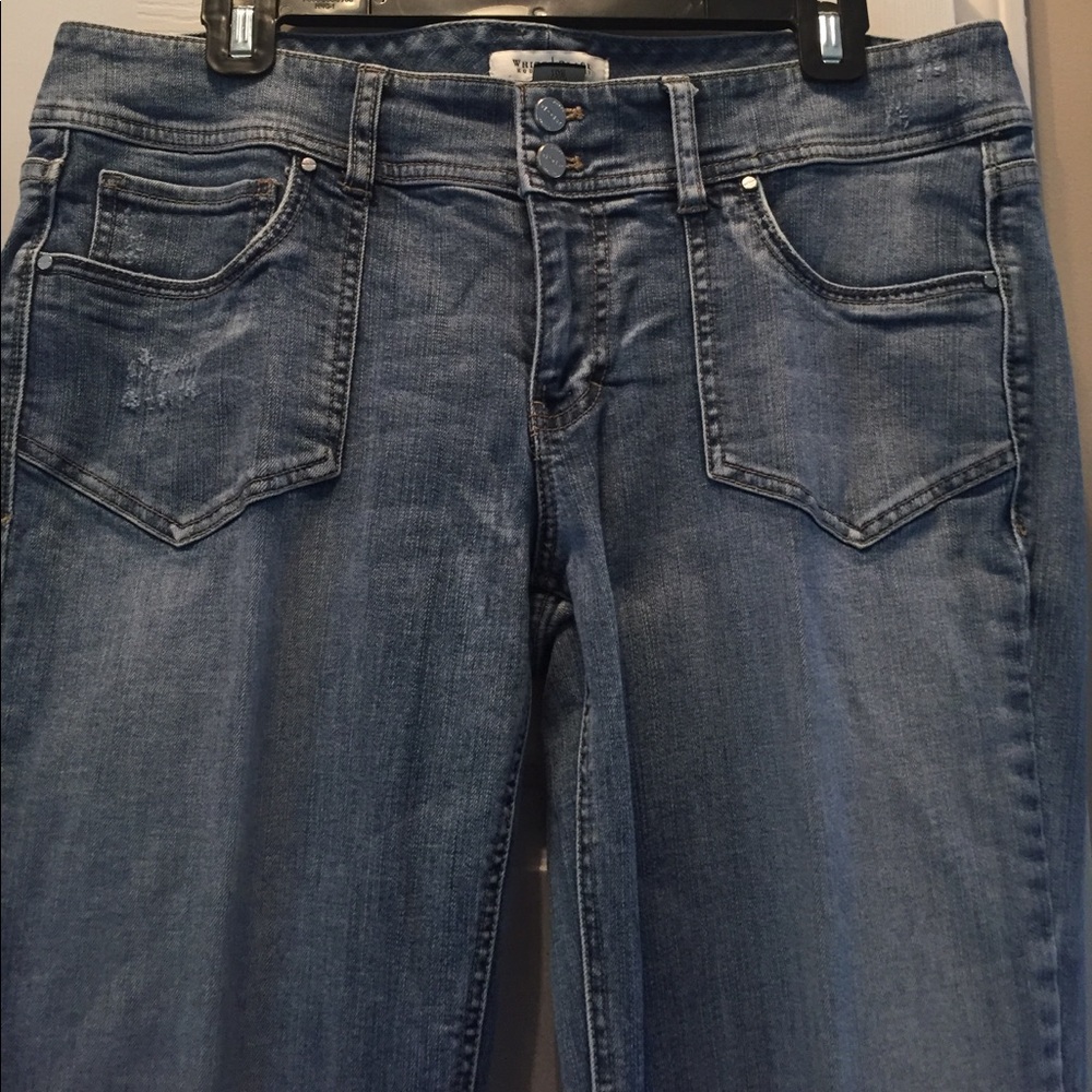 White House black market noir jeans