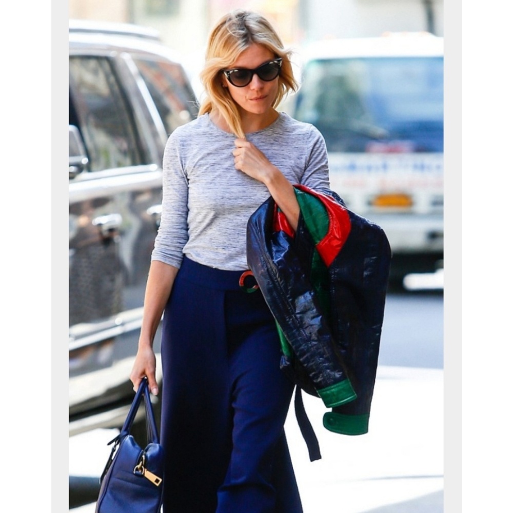 High waisted pintuck culottes