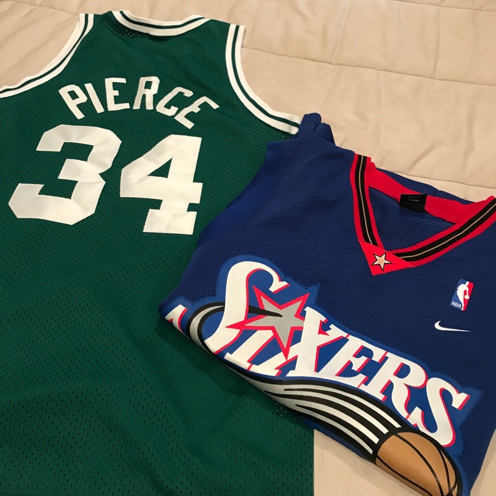 Boston and Sixers jersey