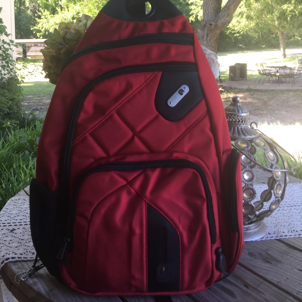 Ful power laptop bag red & black