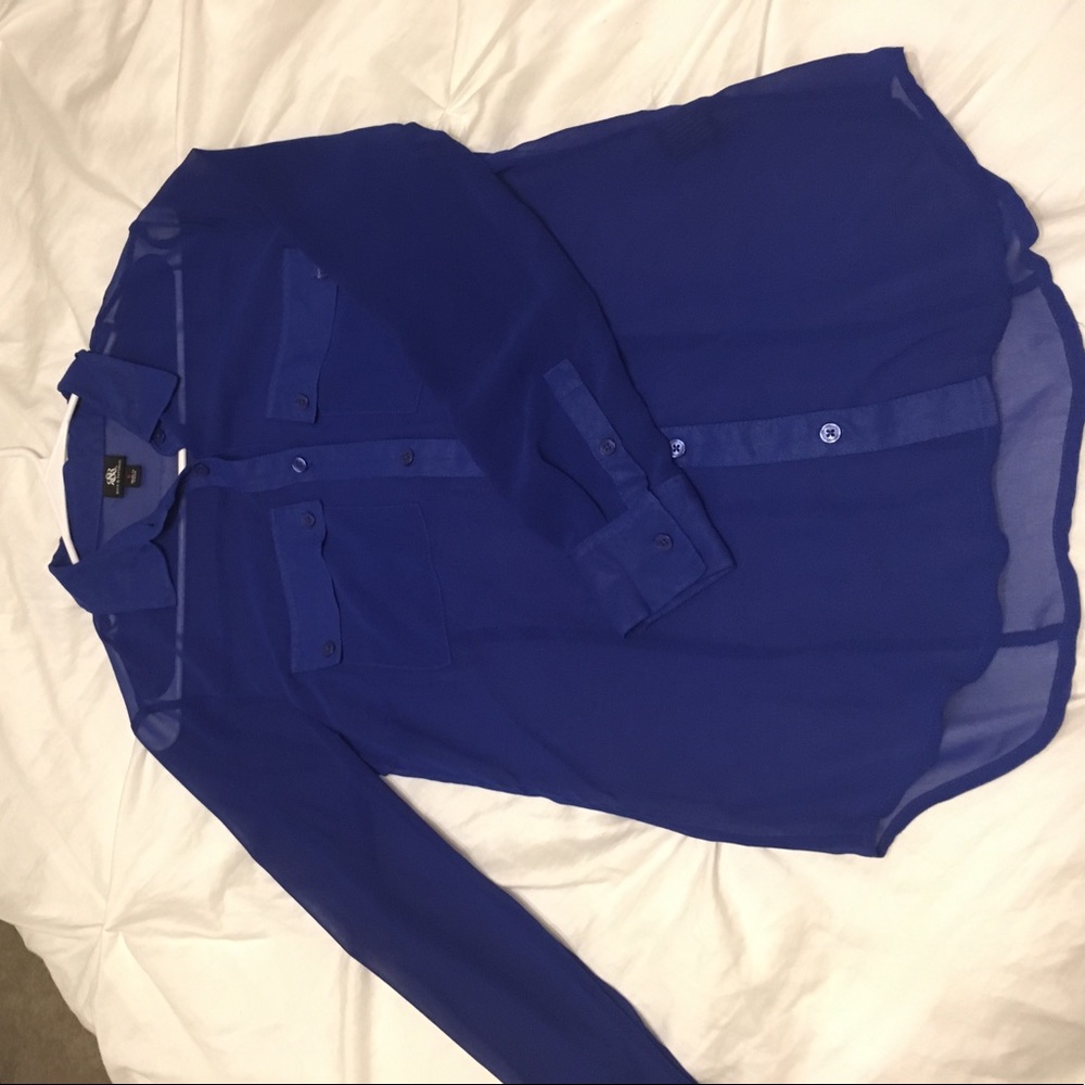Long sleeve sheer shirt