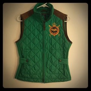 Ralph Lauren equestrian Quilted vest.