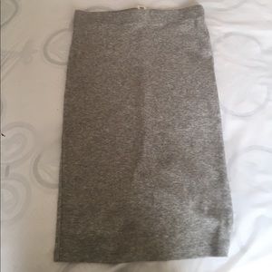 Grey Fitted Skirt