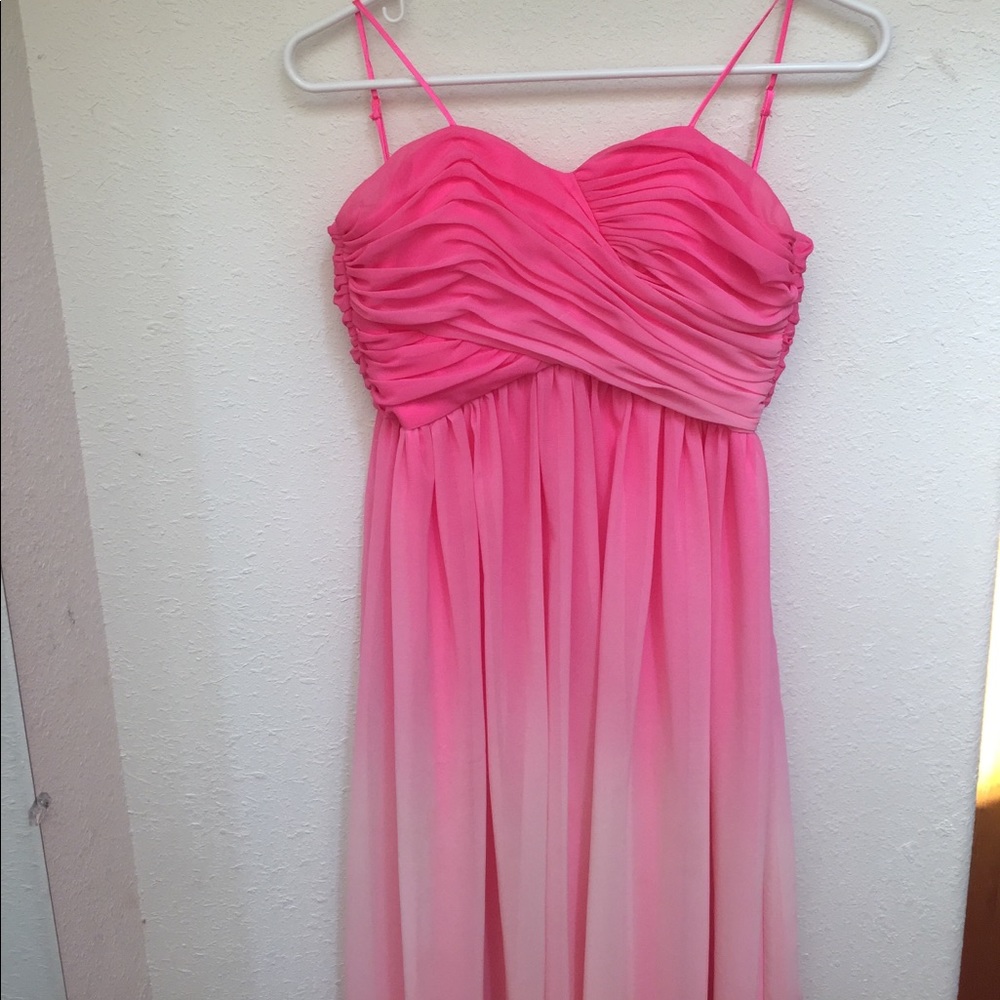 NWT long ombré pink dress!