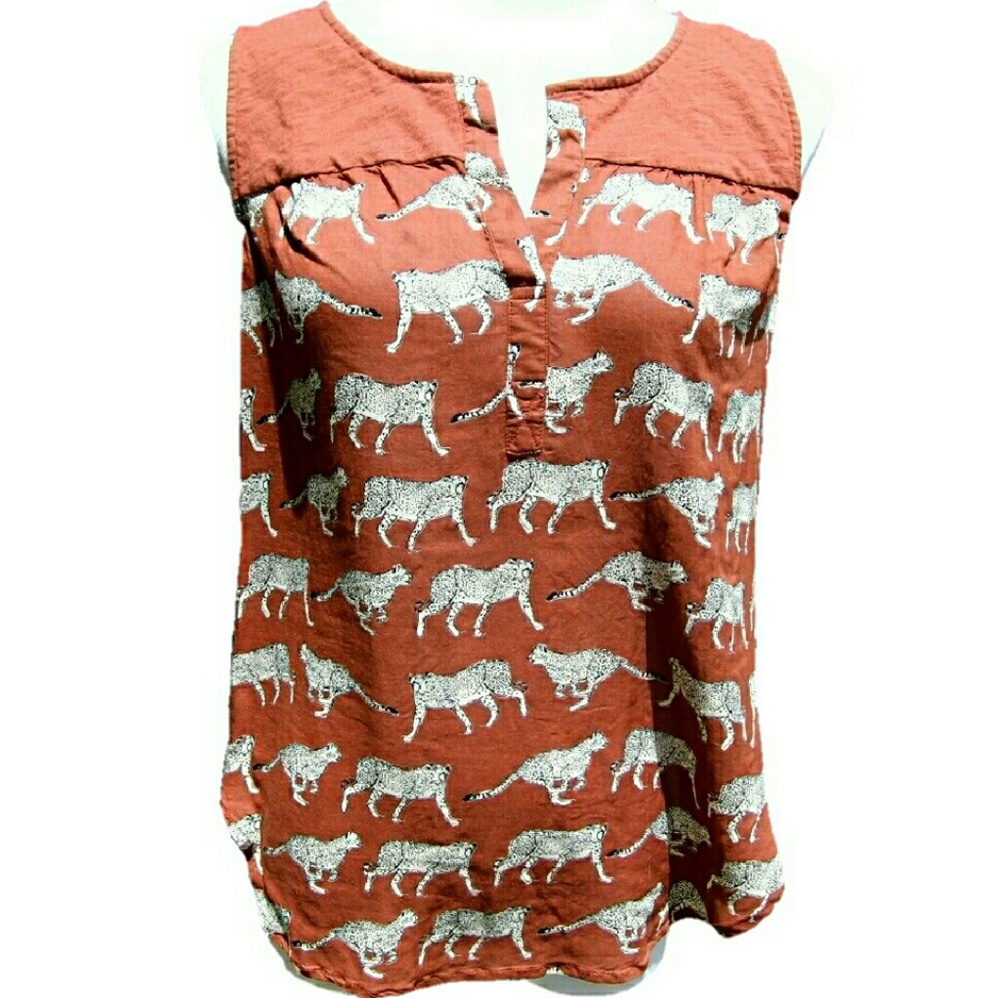Lucky Brand Cheetah top
