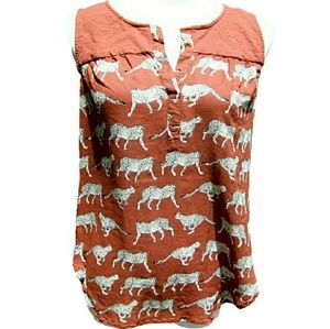 Lucky Brand Cheetah top