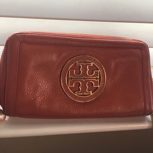 Authentic Tory Burch wrap around wallet