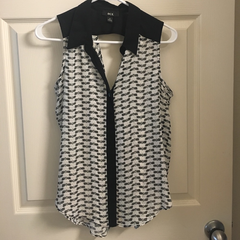 NWT Dragonfly Blouse with Cut Out Back