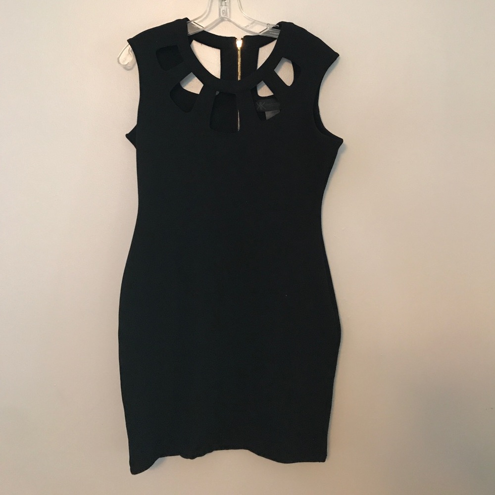 Sexy black stretchy dress