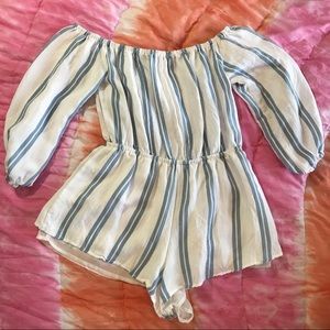 Stripped summer romper