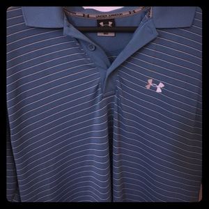 Under Armour striped golf polo - Medium