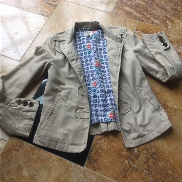 Tulle modern military cut fully lined 100% cotton - Picture 3 of 7