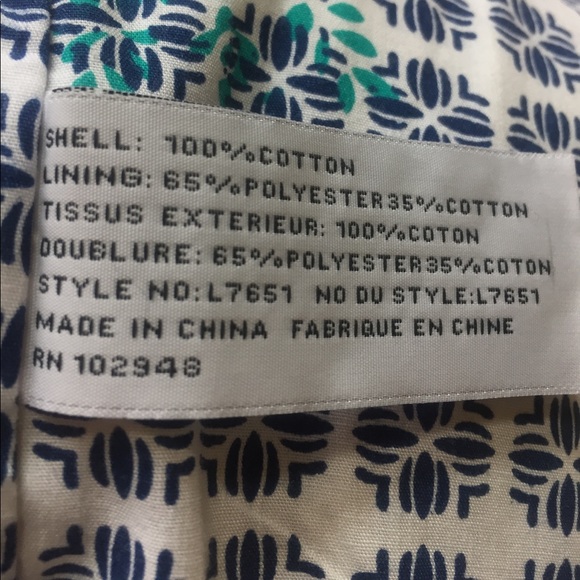 Tulle modern military cut fully lined 100% cotton - Picture 5 of 7