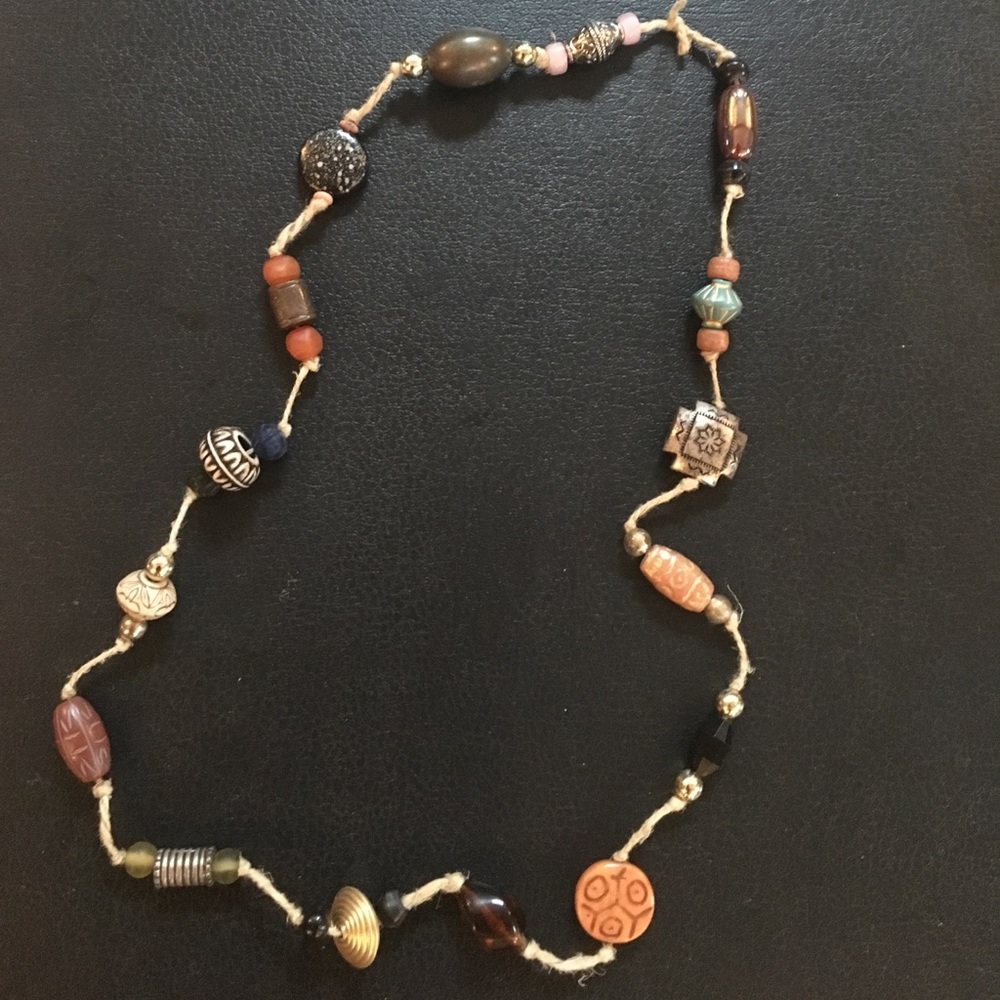 Beaded hemp necklace