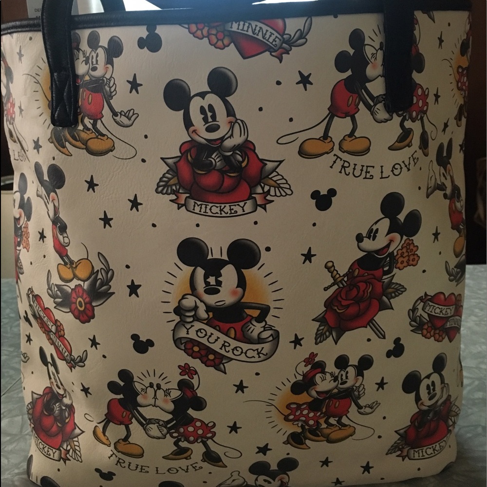 NWT
Loungefly MICKEY ❤️TRUE LOVE❤️ TATTOO tote - Picture 3 of 8