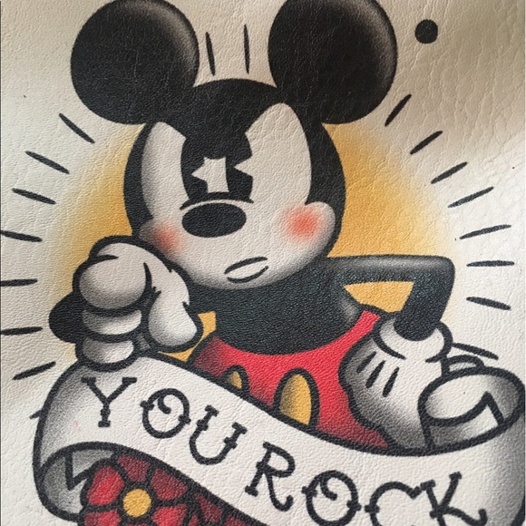 NWT 
Loungefly MICKEY ❤️TRUE LOVE❤️ TATTOO tote - Picture 5 of 8