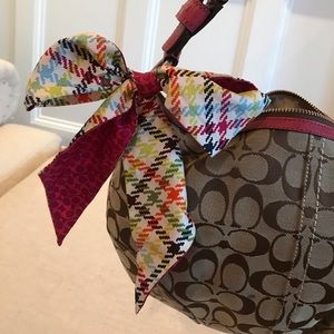 Coach Silk Ponytail Scarf