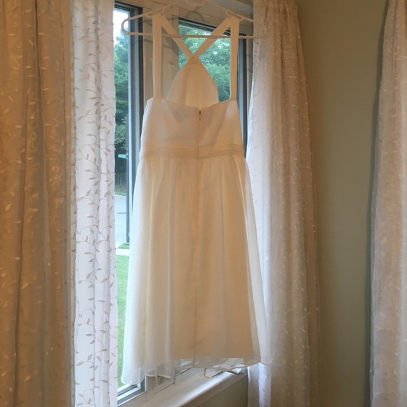 SALE! J. Crew Factory Ivory Halter Dress - Picture 2 of 4