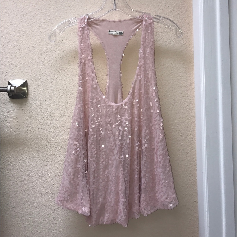 ❌SOLD❌Sequin racerback top