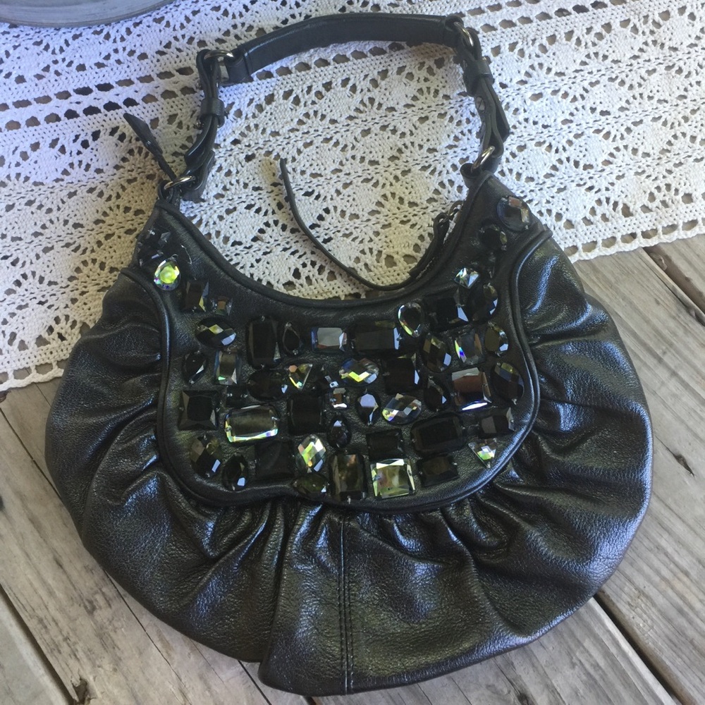 Cole Haan g series mini bag w/ Swarovski crystals