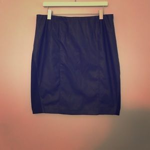 Faux leather skirt