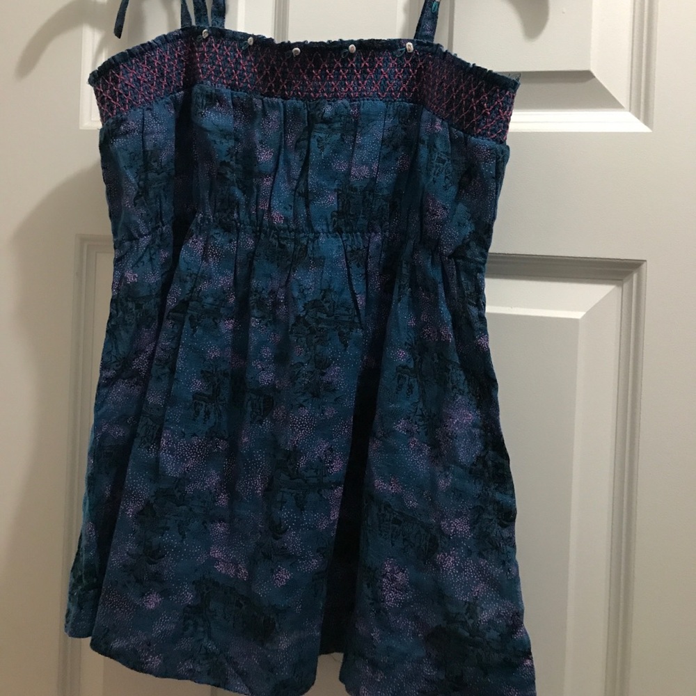 FP summer top. Beautiful purple and blue.