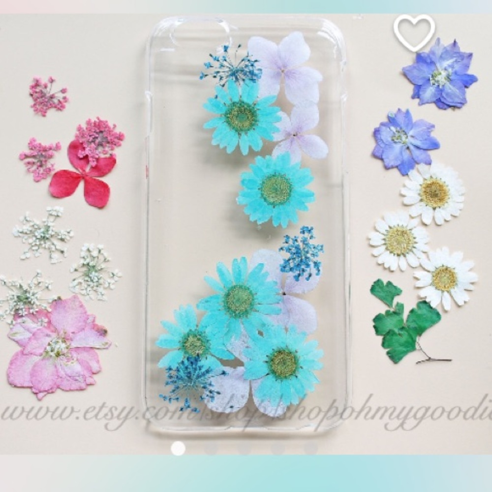 Pressed Flowers Floral Clear iPhone 5 Bumper Case