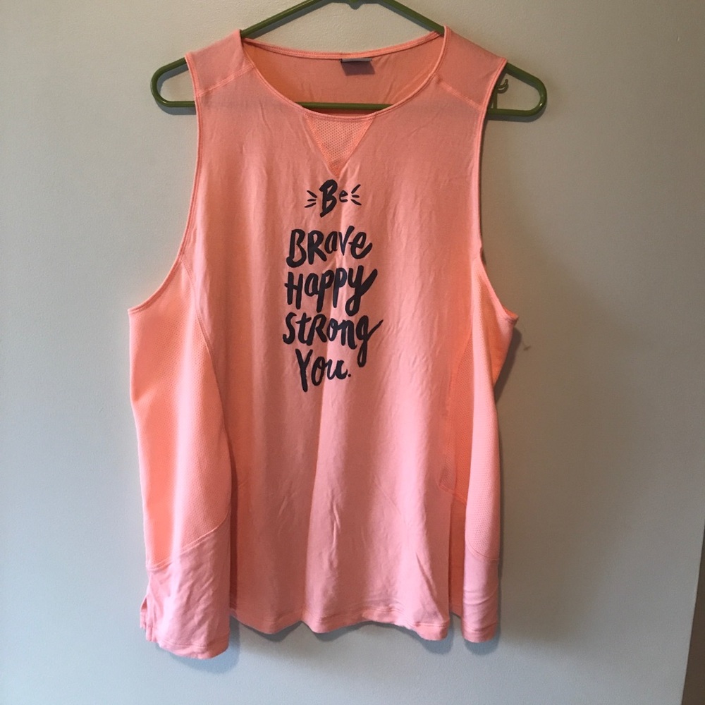 Peach Target workout top