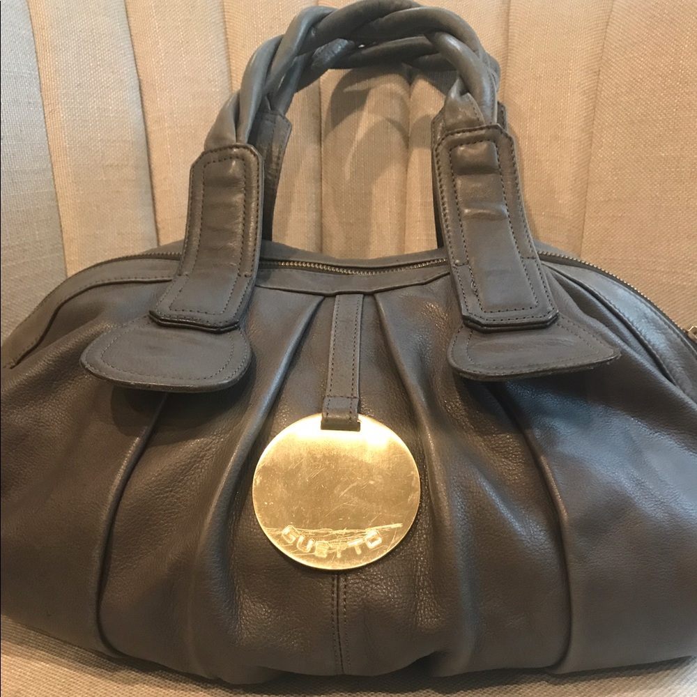 Gustto Large Cala Gray Satchel