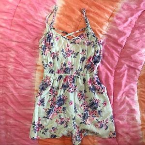 Summer floral romper