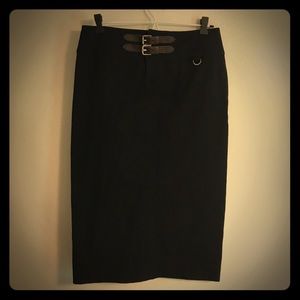Lauren stretch twill pencil skirt