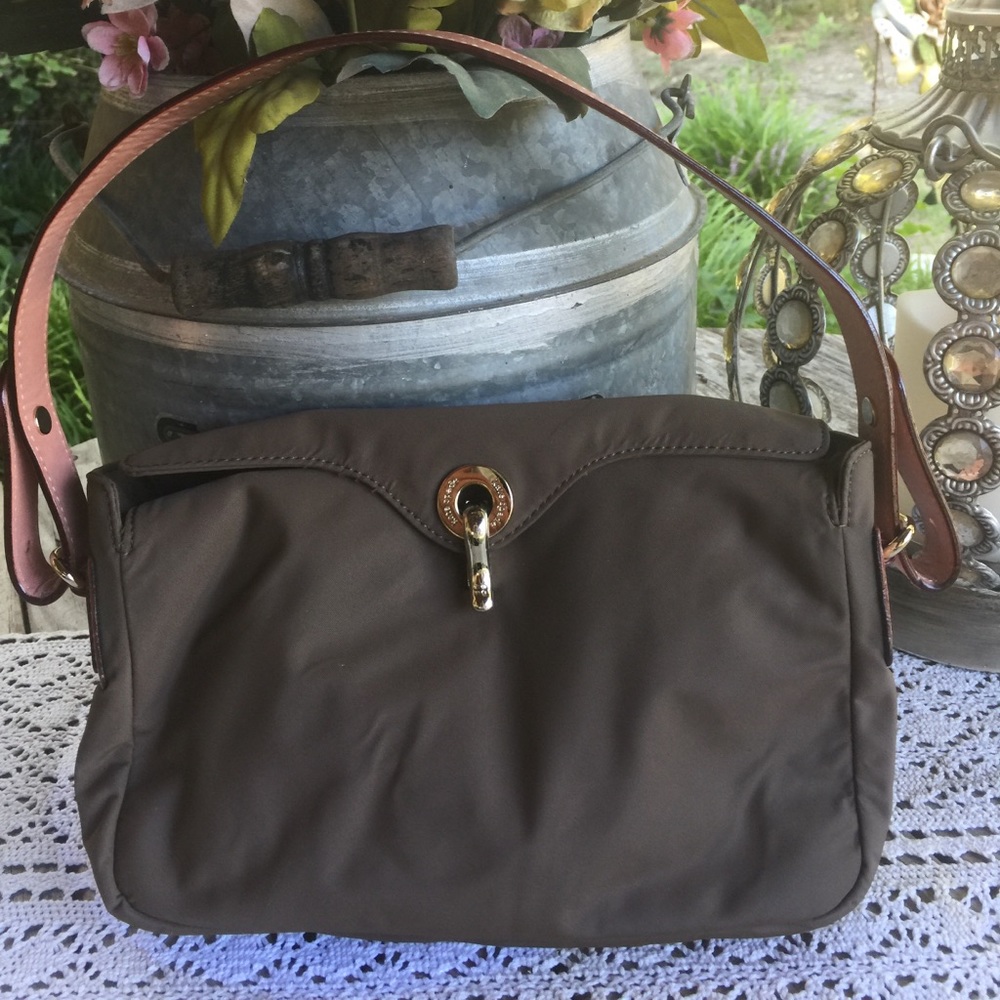 Kate Spade nylon shoulder bag army green