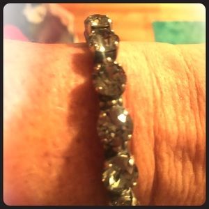Sorelli gray sparkle cuff bracelet