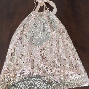 Victoria's secret sequin pink top